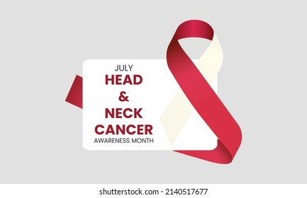 17 July Head And Neck Cancer Day, Abstract Ribbon