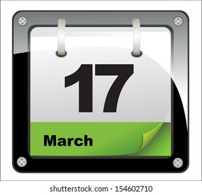 17 march calendar Saint Patrick's day