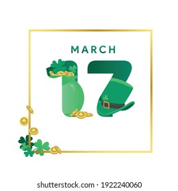 17 March Happy St. Patrick's Day illustration