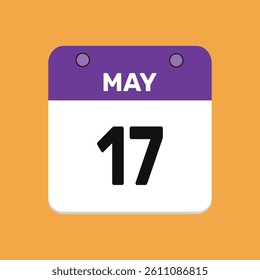 17 may calender icon text page monthly web design.