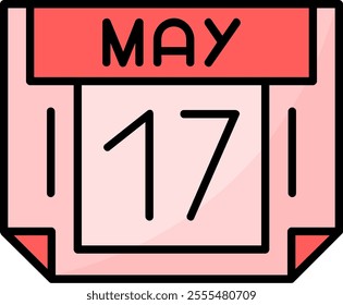 17 May Filled Style Icon Design