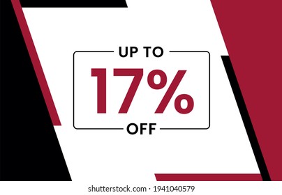 Up to 17% off banner, Upto 17% off, Discount offer, Banner Add, Special Offer add