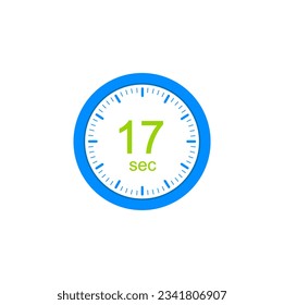 17 second timers Clocks, Timer 17 sec icon.