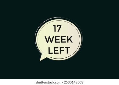 17 week left, icon, stile, timer, countdown, clock, time,  background, template,17 week left countdown, sticker, left banner, business, sale, label button
