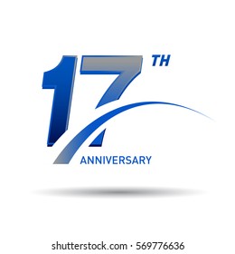 17 Years Anniversary Celebration Design.