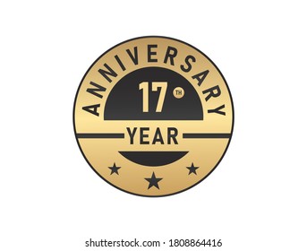 17 years anniversary image vector logotype 