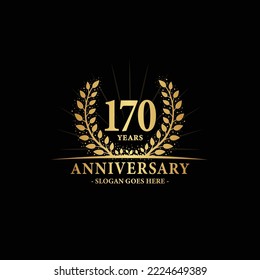 170 years anniversary logo. Vector and illustration.