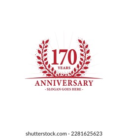 170 years anniversary logo. Vector and illustration.