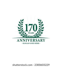 170 years anniversary logo. Vector and illustration.