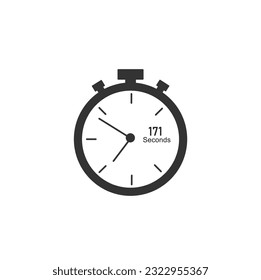 171 seconds timer Clocks, Timer 171 sec icon.