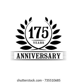 175 years anniversary logo template. 