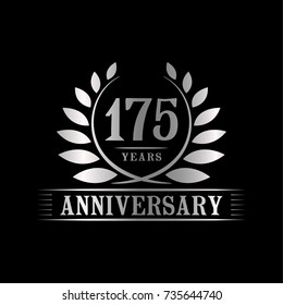 175 years anniversary logo template. 