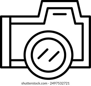 176 - Camera Flat Vector Icon Design