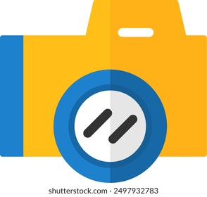 176 - Camera Flat Vector Icon Design