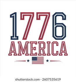 1776 independence day t-shirt design