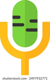 178 - Microphone Flat Vector Icon Design