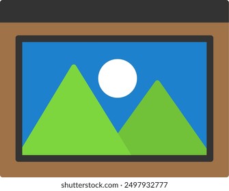 179 - Picture Flat Vector Icon Design