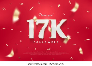 17k elegantes und luxuriöses Design, Vektorhintergrund danke für die Anhänger.