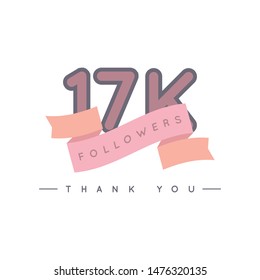 17k Followers thank you design