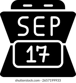 17-Sep Glyph Vector Icon Design
