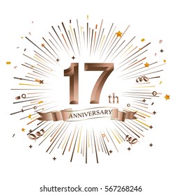 17th Anniversary Images Stock Photos Vectors Shutterstock