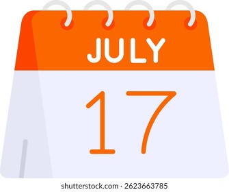 17th of July Line vector Icon Design