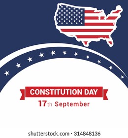 17th September America Constitution Day Poster Design template