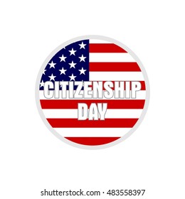 17th September American Citizenship Day Poster Design template. Vector Illustration