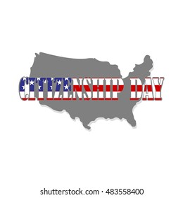 17th September American Citizenship Day Poster Design template. Vector Illustration