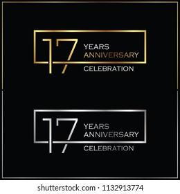 17th years anniversary celebration background