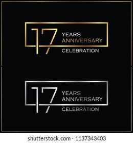 17th years anniversary celebration background