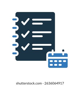 Agenda.eps-Symbol (17-wöchige gemischte Vektorgrafik)