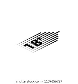 18 age warning stamp and speed lines, Vector illustration. Flat design