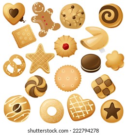 18 cookie icons  for your designs