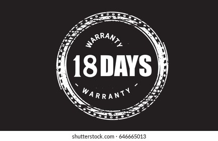 18 days warranty vector guarantee
