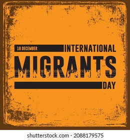 18 December International Migrants Day