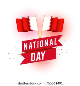 18 December Qatar National Day Poster Or Banner Background.