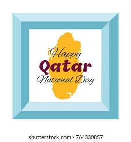 18 December.Qatar National Day card 