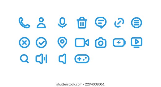 
18 essiancial Icons Set vector eps