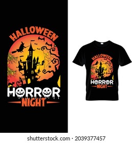 18. Halloween Horror Night T-Shirt Design.