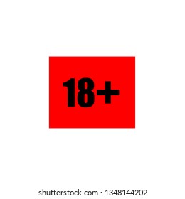 18+ Icon Vector / Illustration