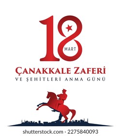 18 Mart Canakkale Deniz Zaferi ve Sehitleri Anma Günü. Übersetzung: 18. März Canakkale Sieg und Märtyrer Gedenktag.