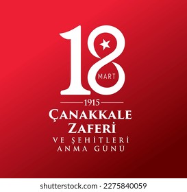 18 Mart Çanakkale Zaferi Kutlu Olsun. Translation: Happy 18 March Canakkale Victory day.