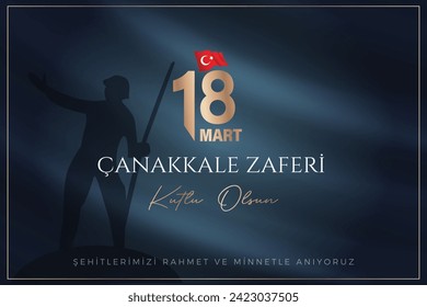 
18 mart Çanakkale Zaferi kutlu olsun. (Çanakkale, Türkiye) Translation: Happy 18 March Çanakkale Victory (Canakkale, Turkey) 