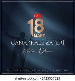 
18 mart Çanakkale Zaferi kutlu olsun. (Çanakkale, Türkiye) Übersetzung: 18. März Çanakkale Victory (Canakkale, Türkei) 