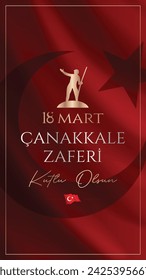 18 Mart Çanakkale Zaferi kutlu olsun. Traducción: Feliz 18 de Marzo Victoria de Çanakkale (Canakkale, Turquía) 