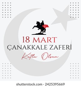 18 mart Çanakkale Zaferi kutlu olsun. (Çanakkale, Türkiye) Übersetzung: Happy 18 March Çanakkale Victory (Canakkale, Türkei) 