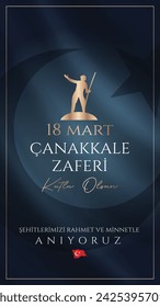 18 mart Çanakkale Zaferi kutlu olsun. (Çanakkale, Türkiye) Übersetzung: Happy 18 March Çanakkale Victory (Canakkale, Türkei) 