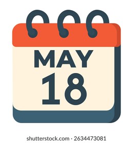 18 may calendar vector on white background
Vector calendar with date