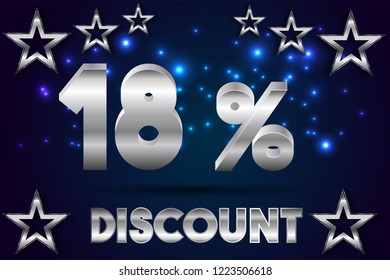 18% off discount promotion sale,  sale promo marketing